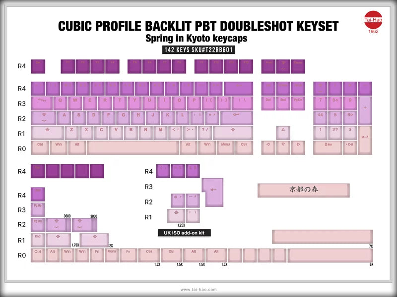 Tai-Hao Spring in Kyoto Keycaps