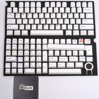 Tai-Hao Black on White Keycaps