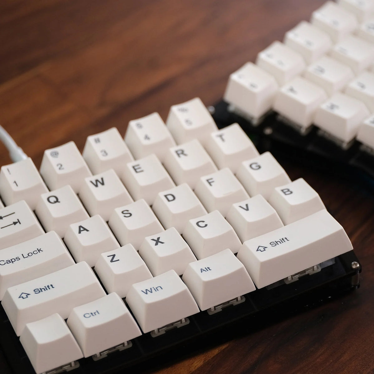 Tai-Hao Black on White Keycaps
