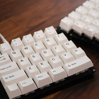 Tai-Hao Black on White Keycaps
