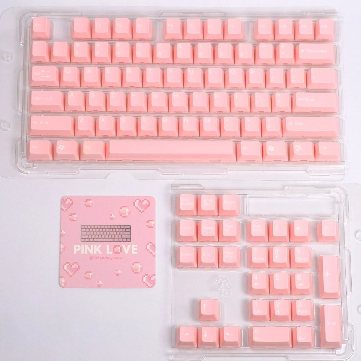 Tai-Hao PinkLove Keycaps