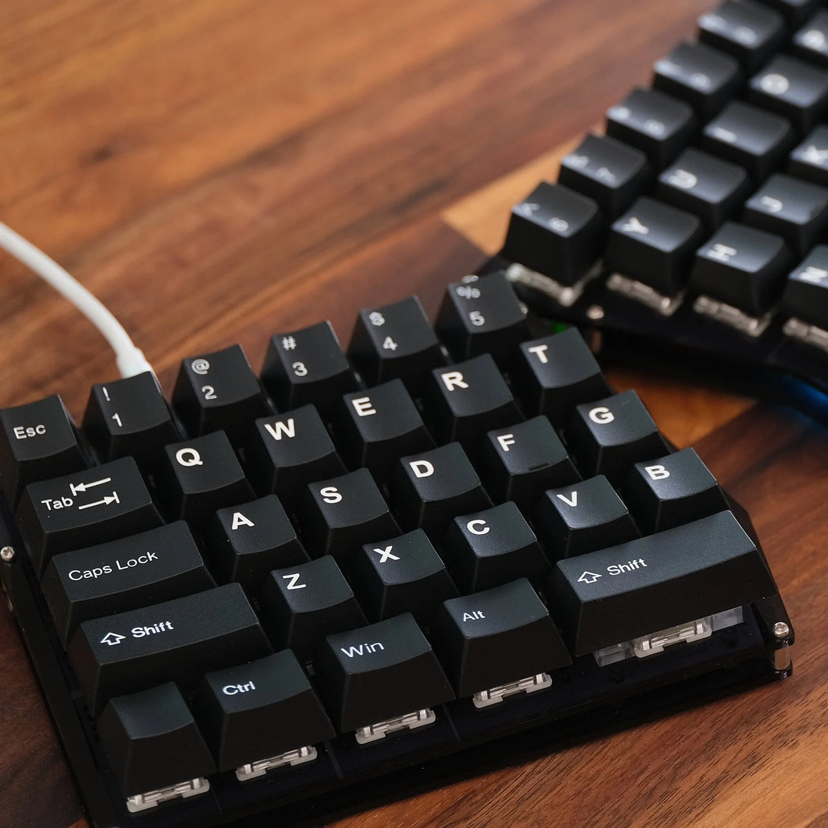 Tai-Hao White on Black Keycaps