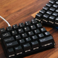 Tai-Hao White on Black Keycaps